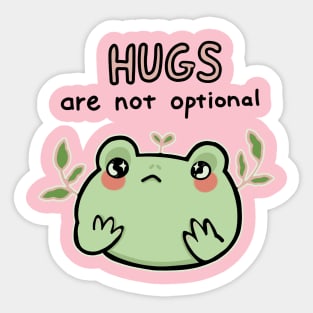 Frog hug Sticker